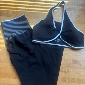 Black and White Women's Intimate Set